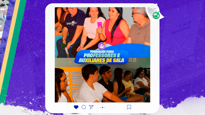 Formação promovida pela Prefeitura de Ipueira reúne professores e auxiliares de sa...